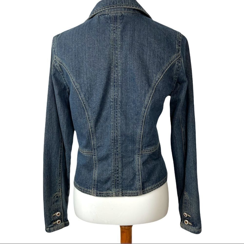French Cuff Denim Jacket - Picture 3 of 6
